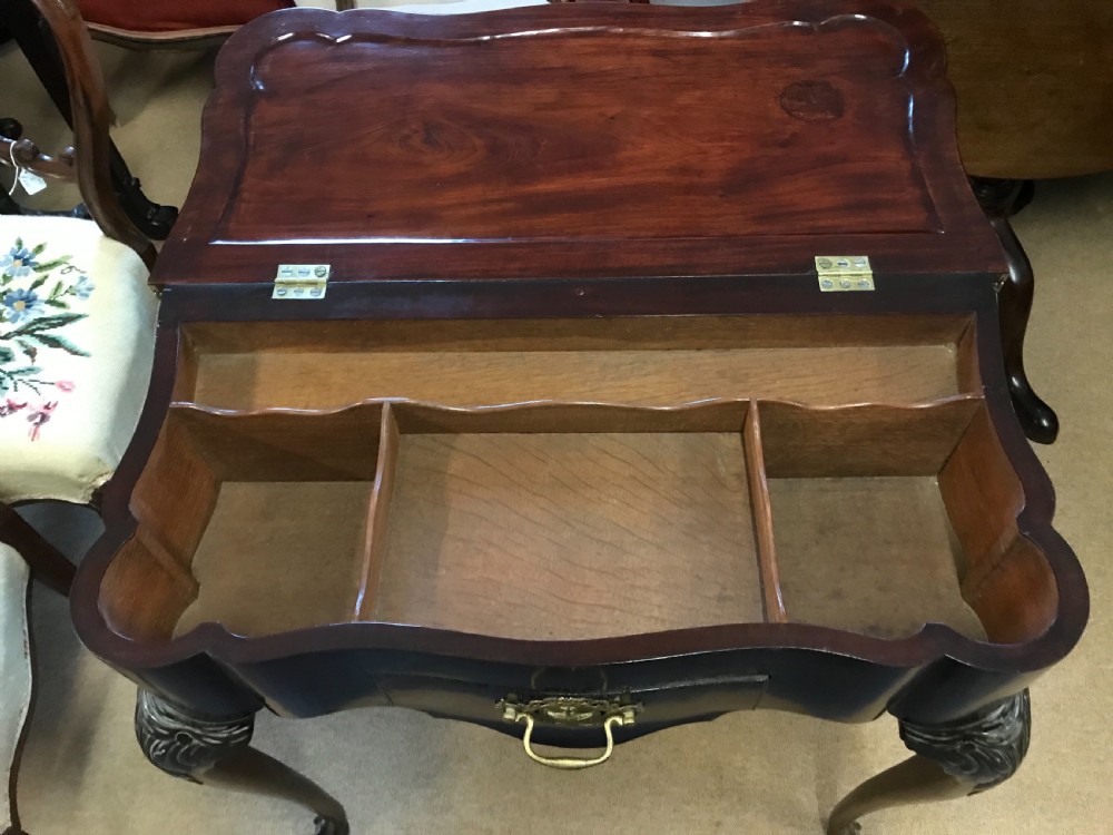 18th century Duch  mahogany games table  View V