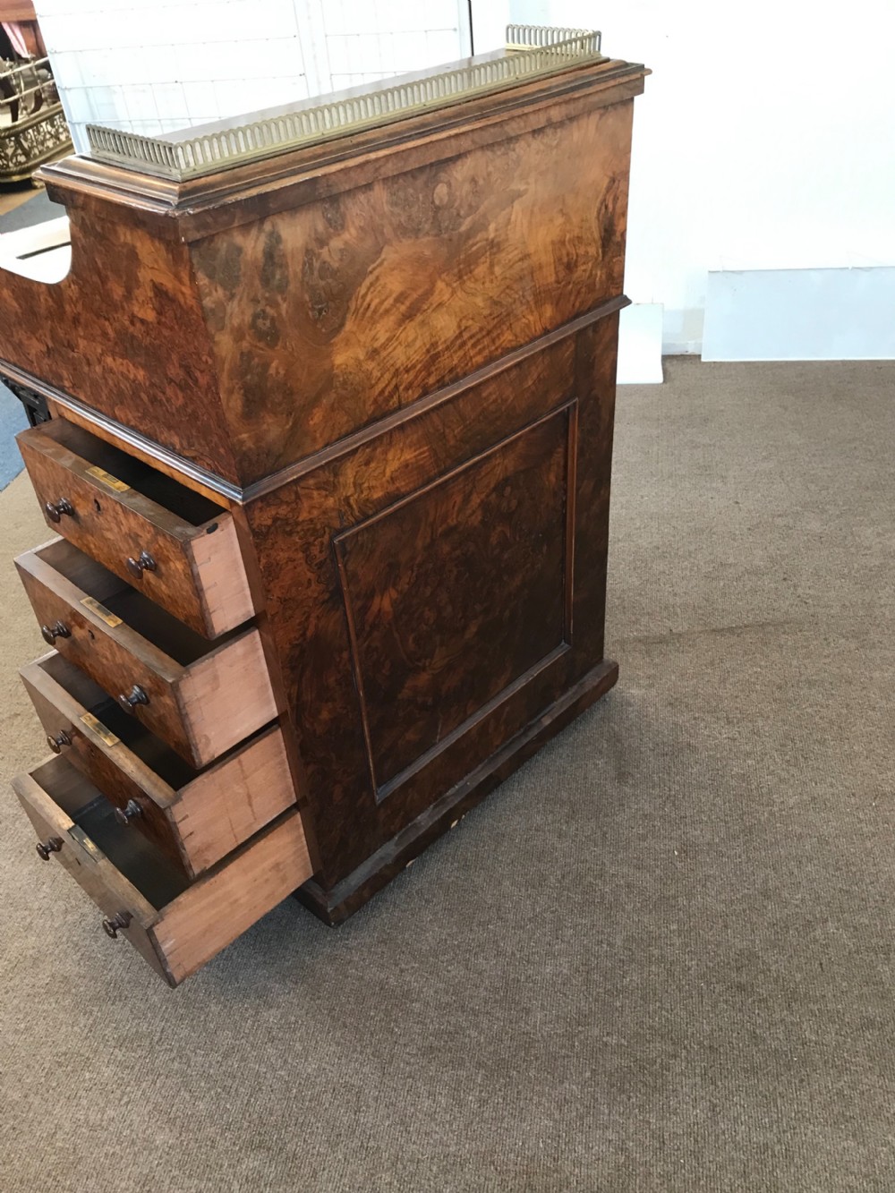 Victorian piano top Davenport circa 1875 View II