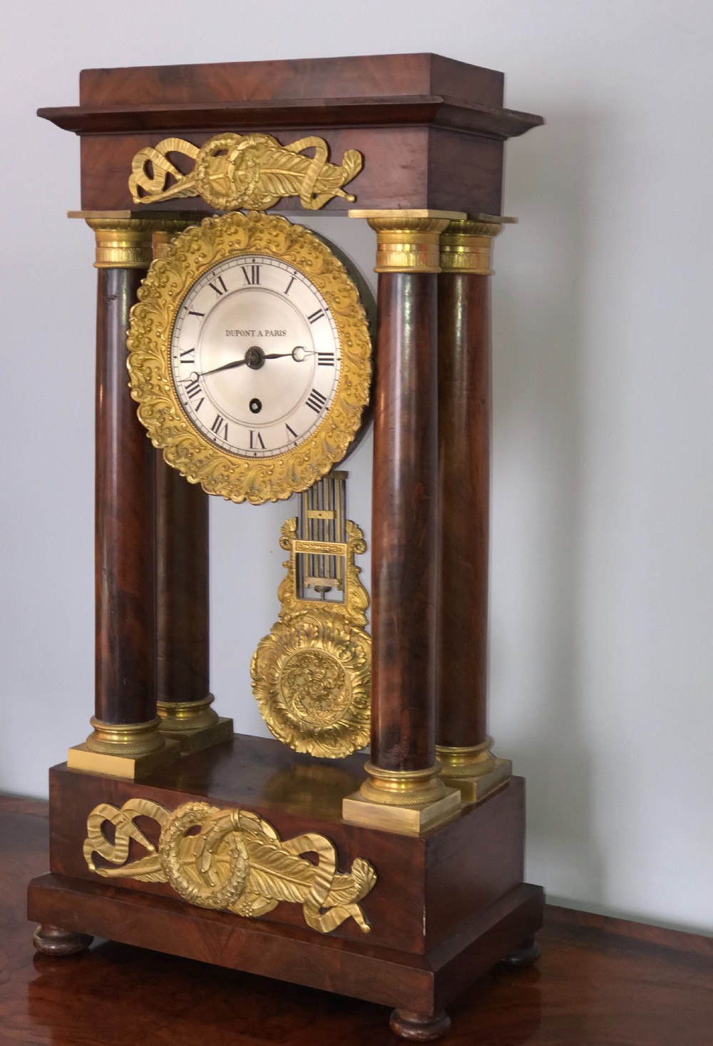  A fine 19th century portico clock 
