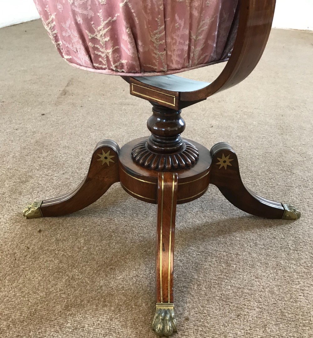  Regency brass inlaid rosewood worktable  View IV
