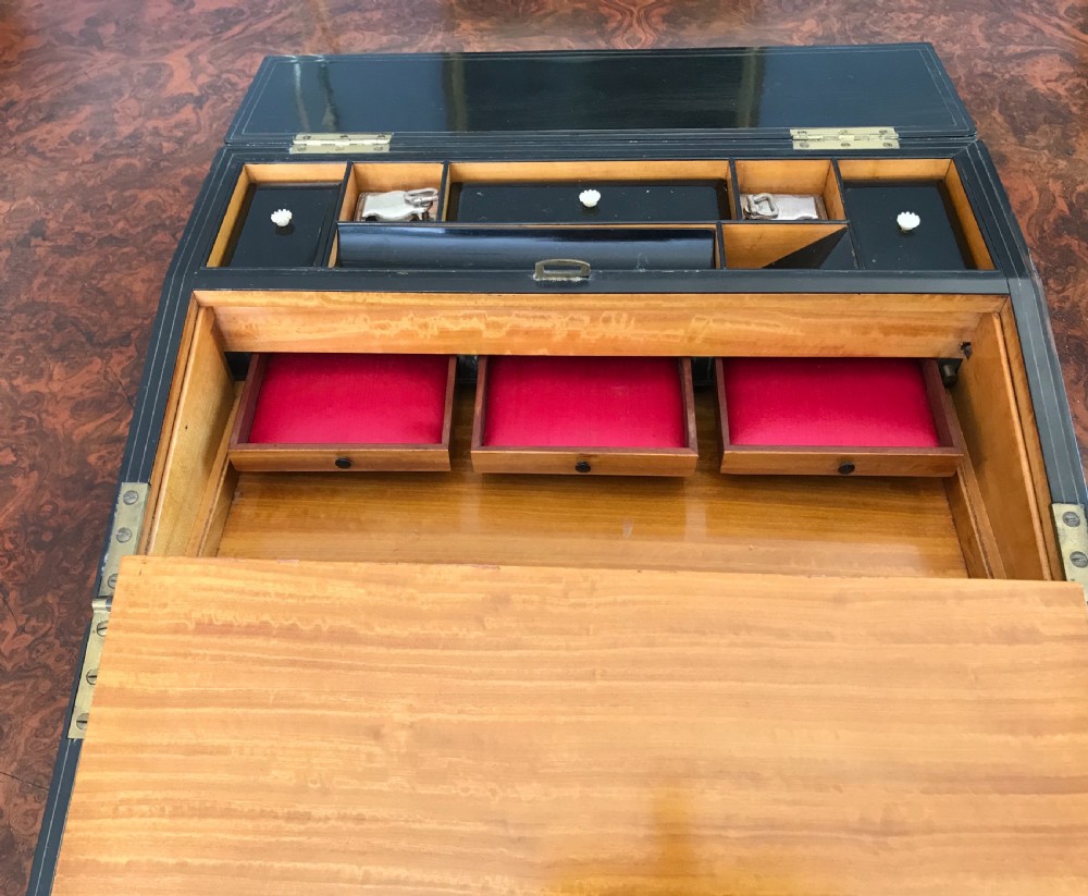  Victorian Exotic shell inlaid  writing box  View VI