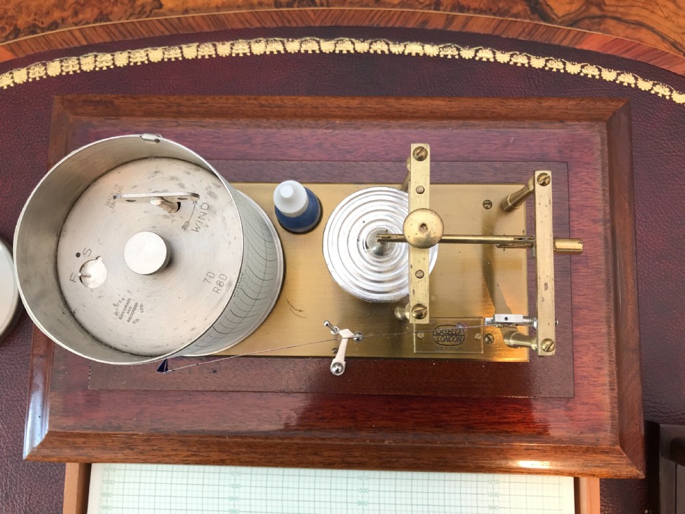  Fine original condition 12 drum atmosphere barograph  View VI