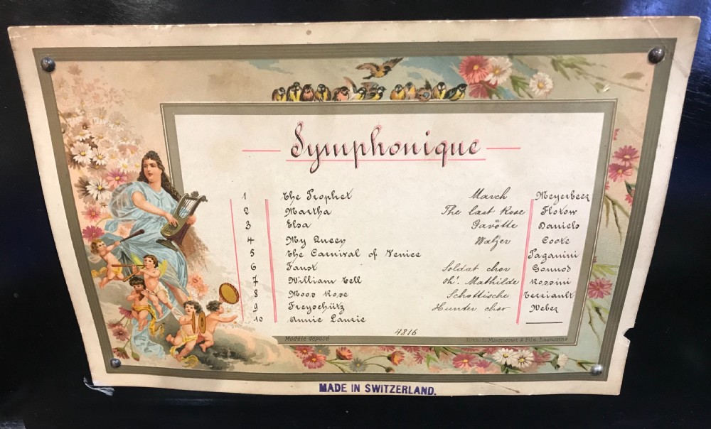 Rosewood Symphonique Music box View V