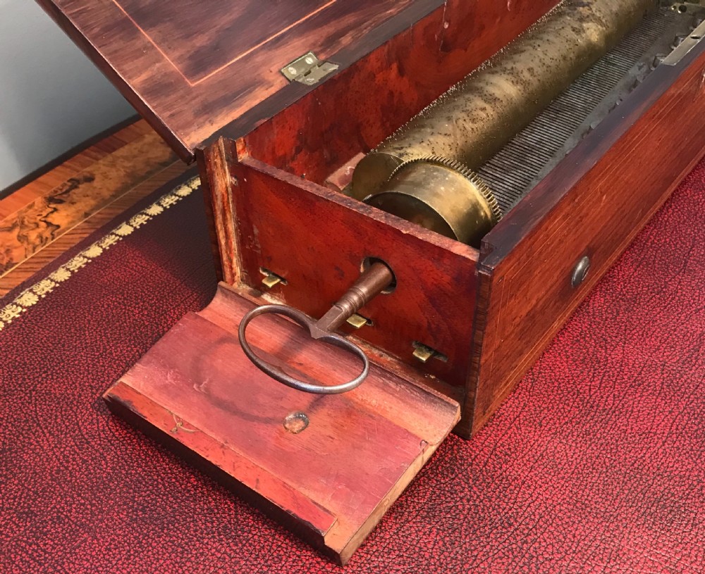  Rare Key Wind music box  circa 1860  View III