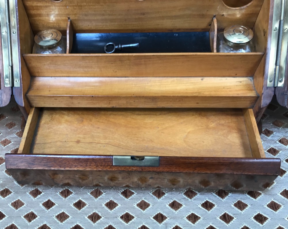 Victorian walnut stationary compendium  View III