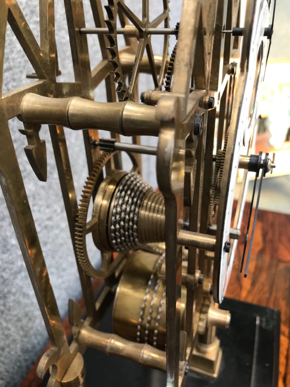  Gothic Fusee skeleton clock  View IV