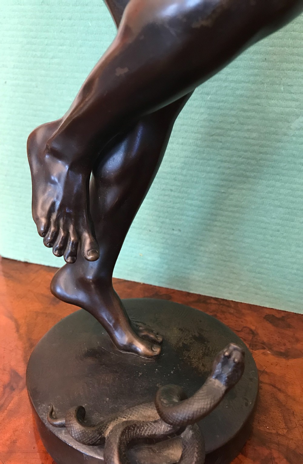  Good and large bronze study of a snake charmer circa 1860  View X