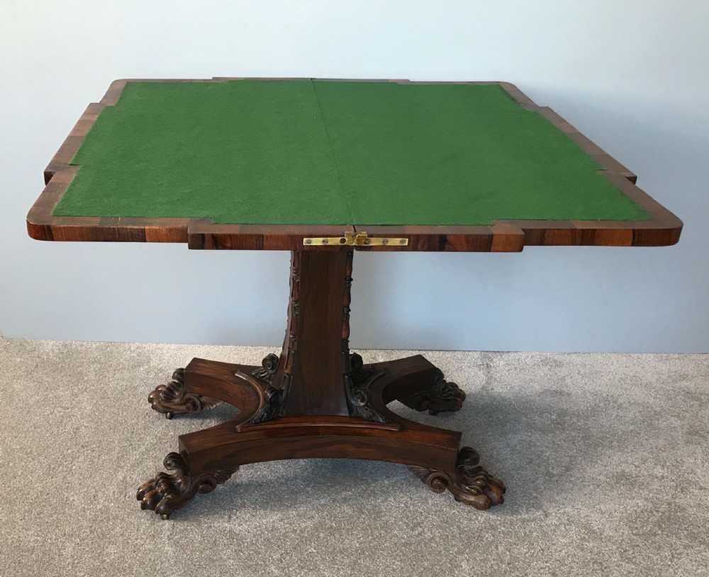 Very unusual card table Irish by repute. View V