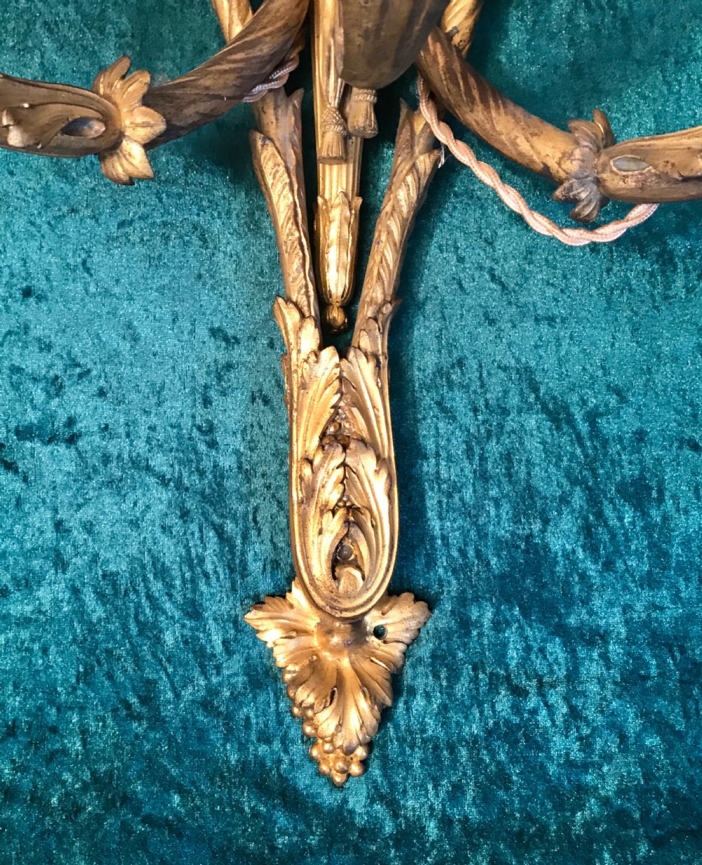 Most ornate pair of wall lights circa 1900 View IV