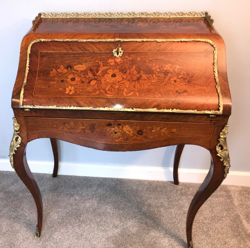 Marquetry Writing desk circa 1875 View II