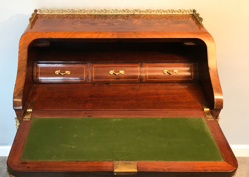 Marquetry Writing desk circa 1875 View III
