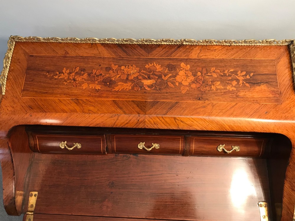 Marquetry Writing desk circa 1875 View IV