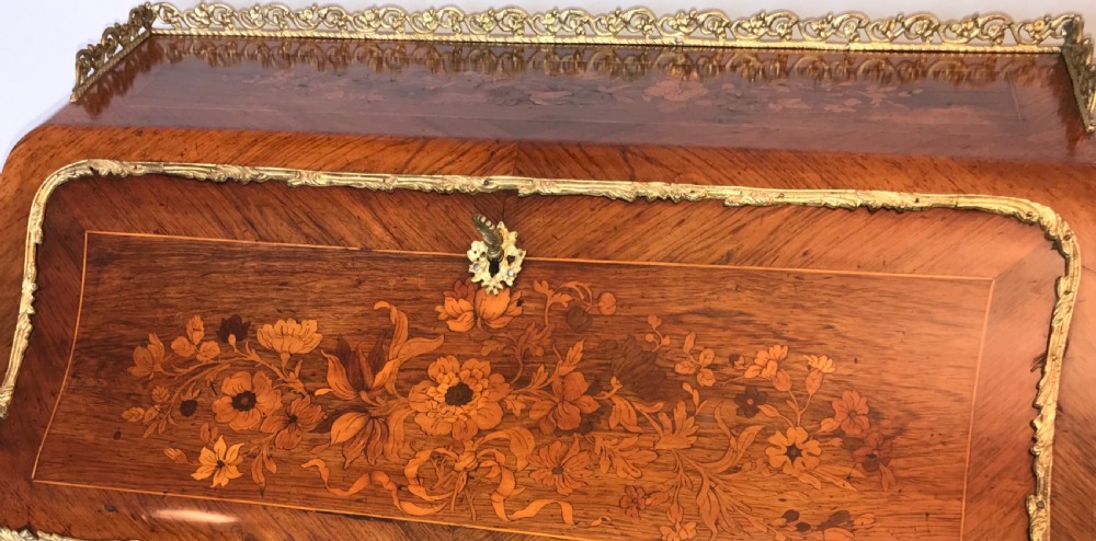 Marquetry Writing desk circa 1875 View VI
