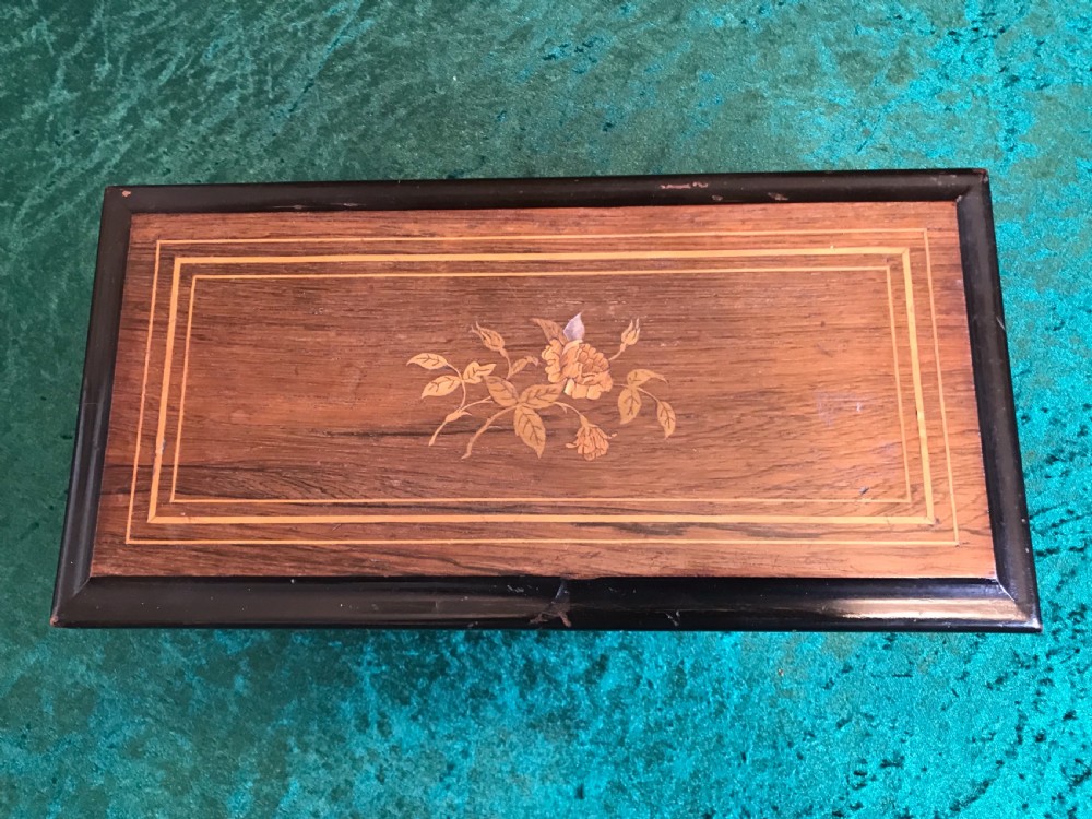 Victorian musical Music Box circa 1875 View II