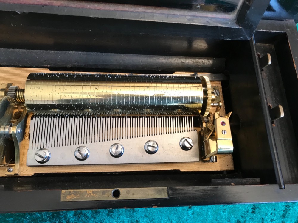 Victorian musical Music Box circa 1875 View V