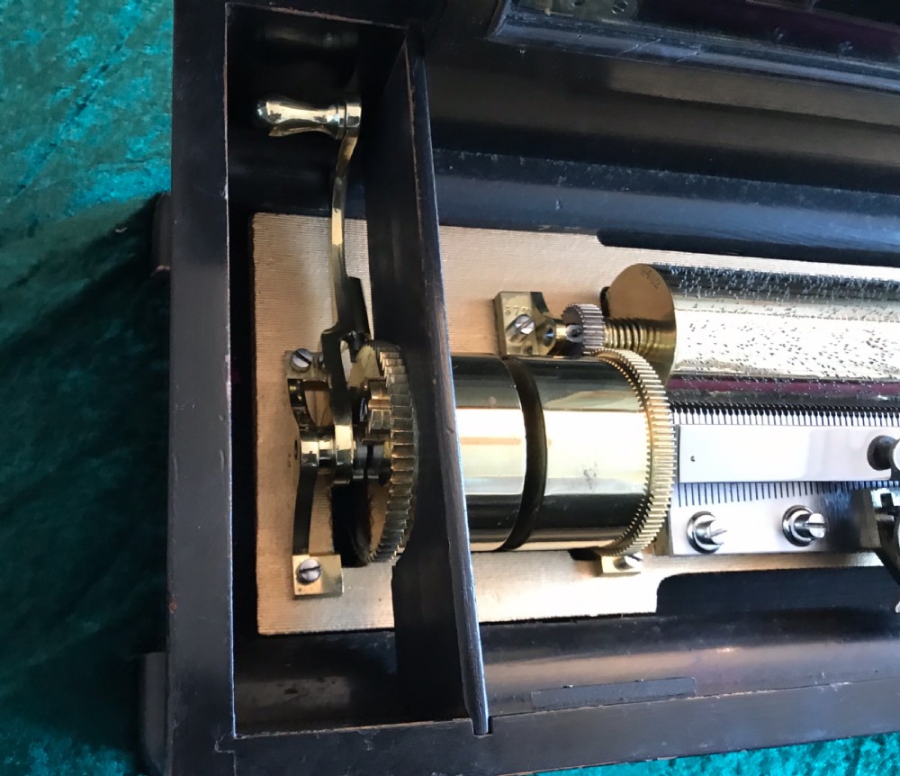 Exceptional quality musical Victorian Music Box circa 1875 View IV
