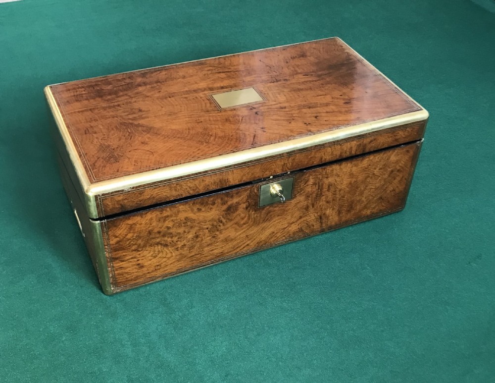 Exceptional Campaign, writing slope, stationery box. Circa 1875 View II