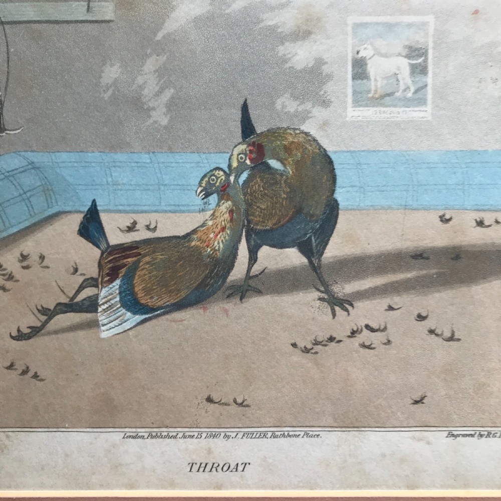 Hy Alken Cockfighting,prints, Sporting prints, circa 1840 View II