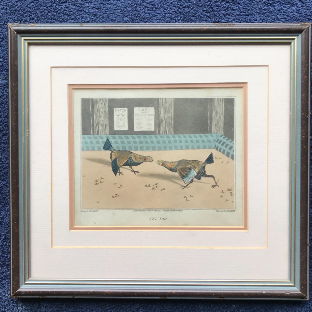 Hy Alken Cockfighting,prints, Sporting prints, circa 1840 View VI