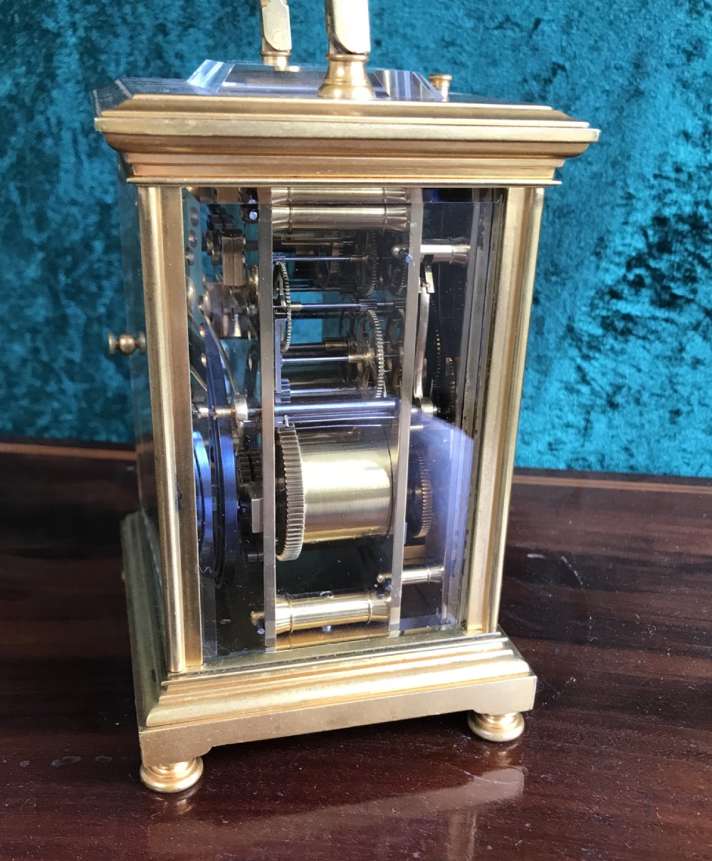 Fine gilt carriage clock circa 1900 View IV
