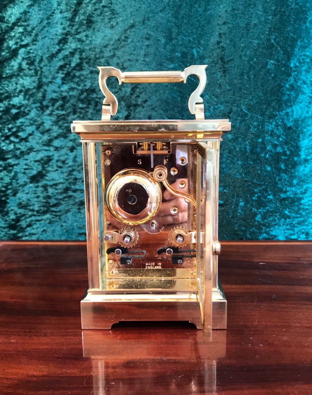 Good quality 8-day striking carriage clock View III