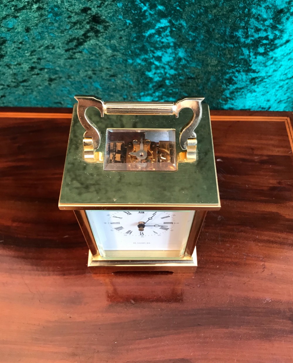 Good quality 8-day striking carriage clock View V
