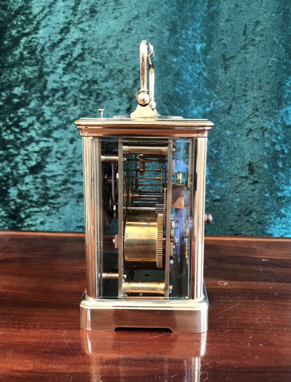 Fine quality eight day striking, Repeating.carriage clock circa 1900 View II