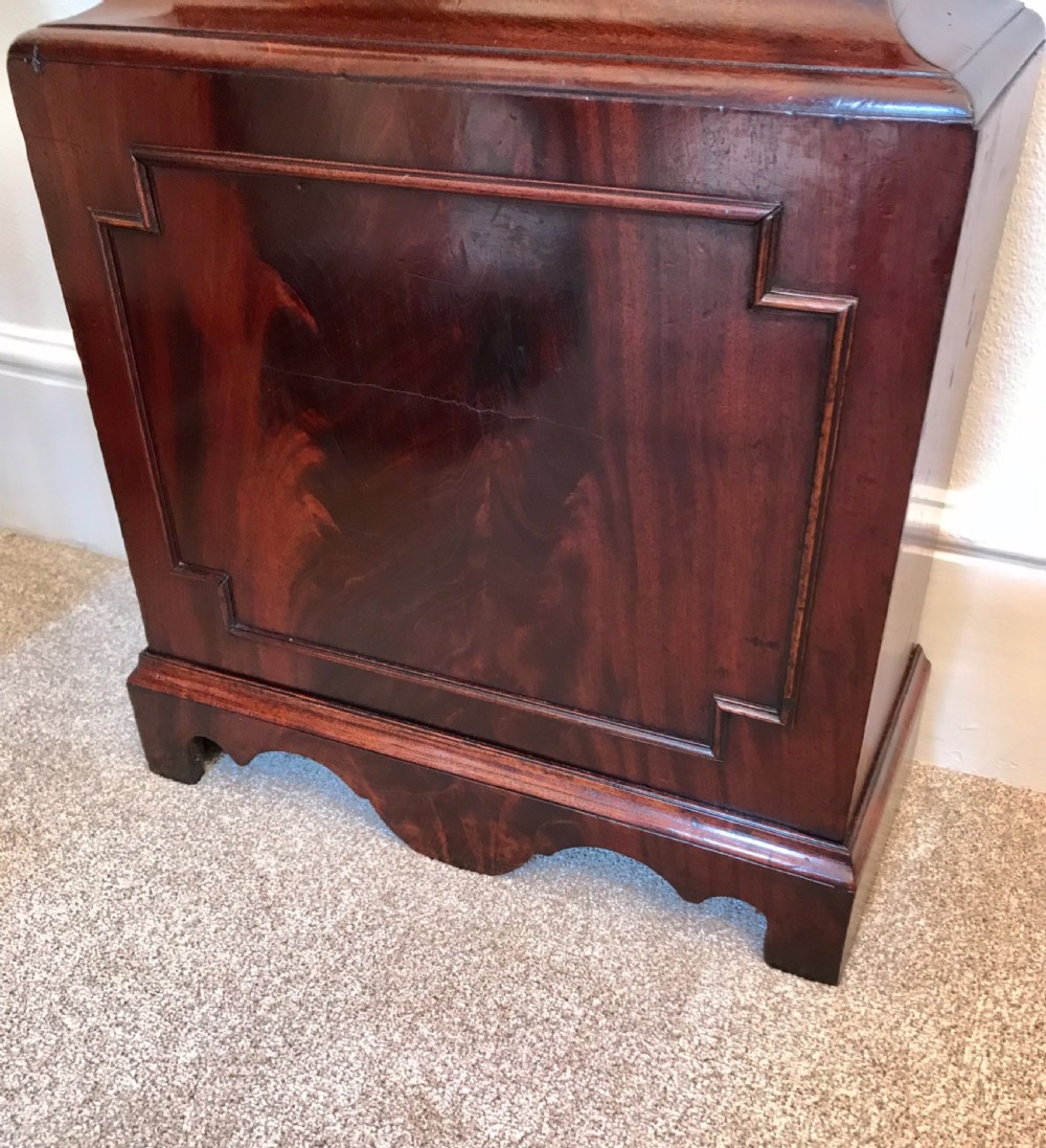 London mahogany Long case clock. Georgian mahogany longcase, Grandfather clock. View II