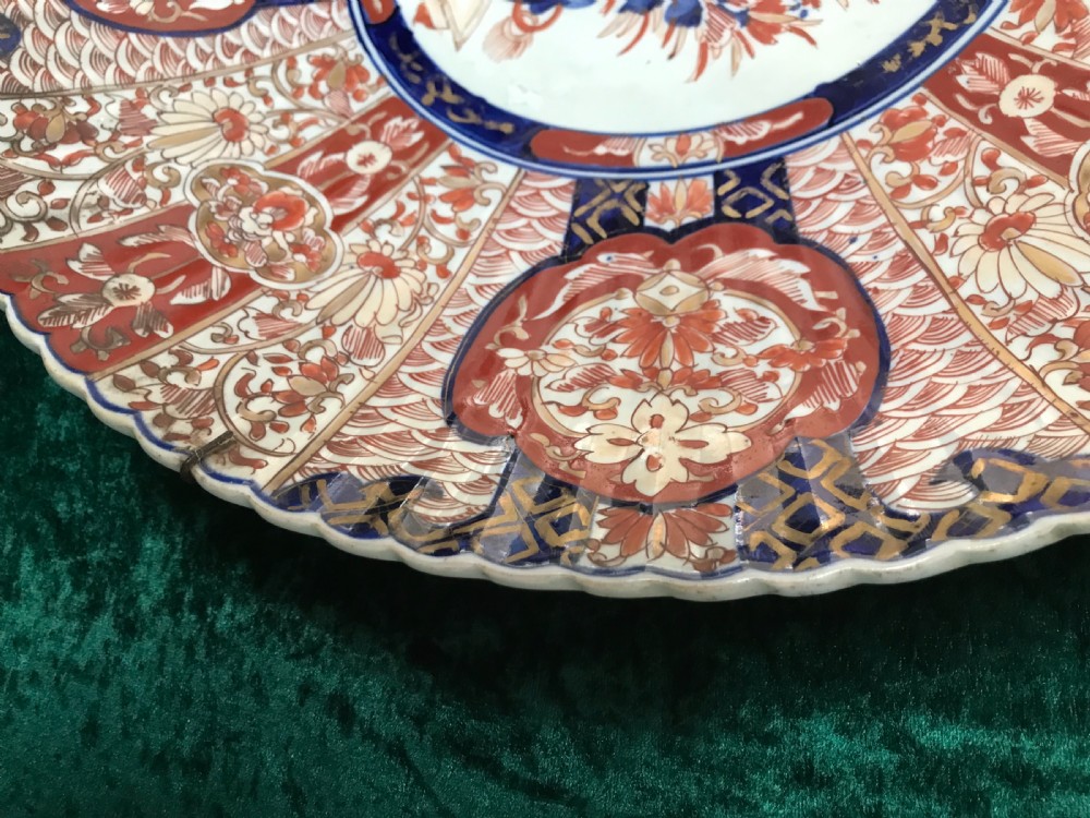 Good and large Imari charger. Wall plate. Oriental.circa 1900 View VI