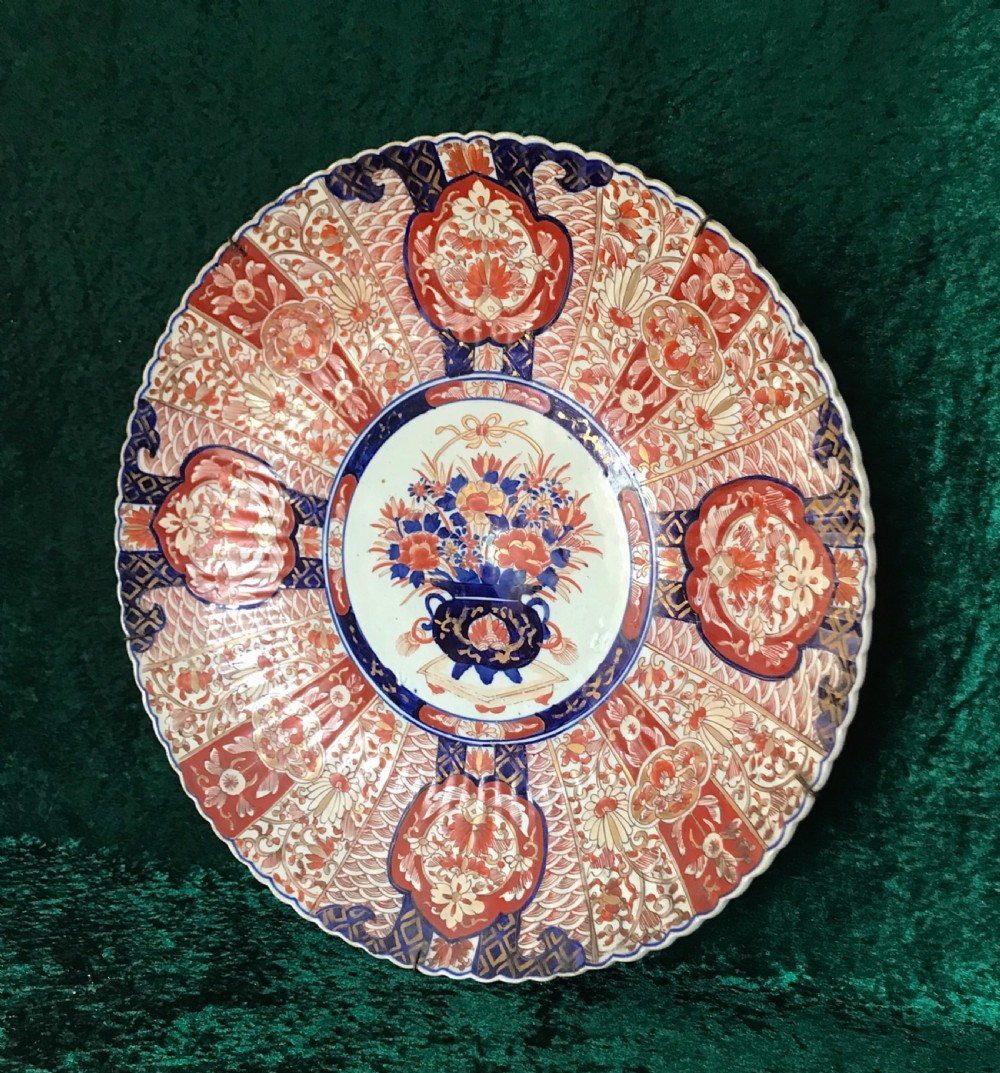 Good and large Imari charger. Wall plate. Oriental.circa 1900 View VII