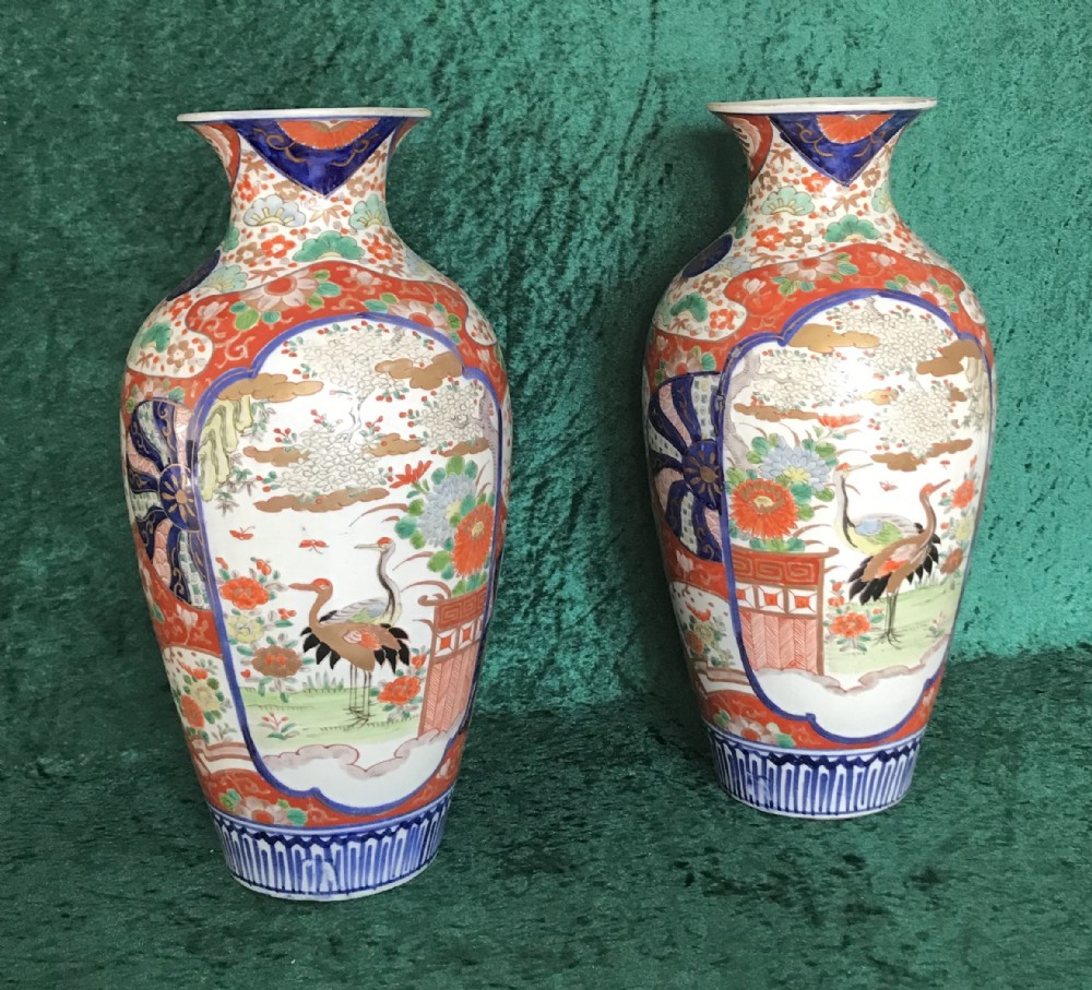 Fine pair of Imari vases circa 1900
