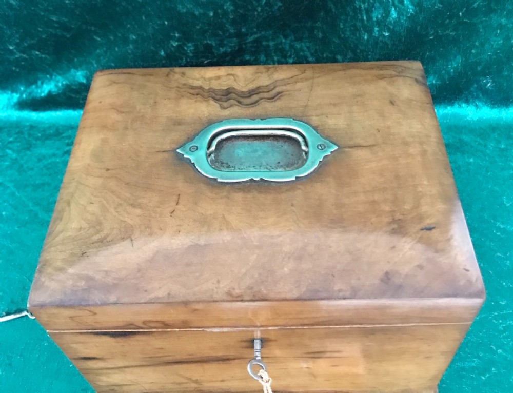 Victorian walnut domed top jewellery box circa 1890 View V