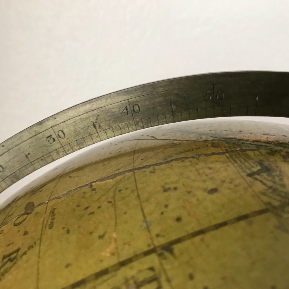 Terrestrial globe by J and B Cary circa 1818. Library, table globe. Geographic. View VI
