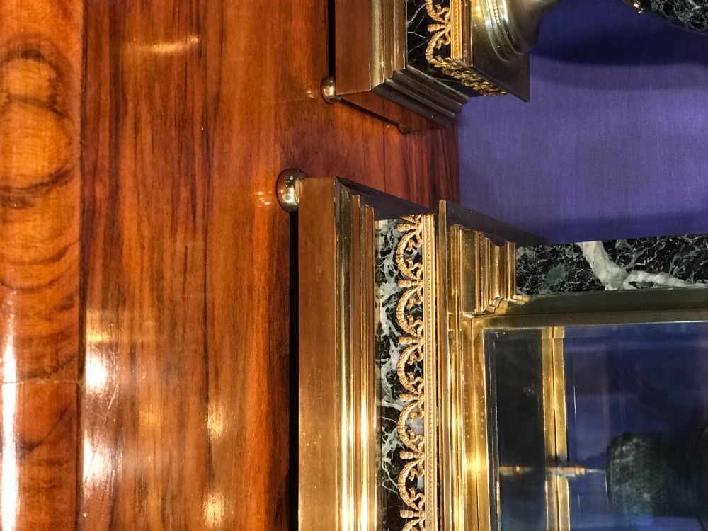 Victorian eight-day mantle clock. Garnitur, circa 1875 View IV