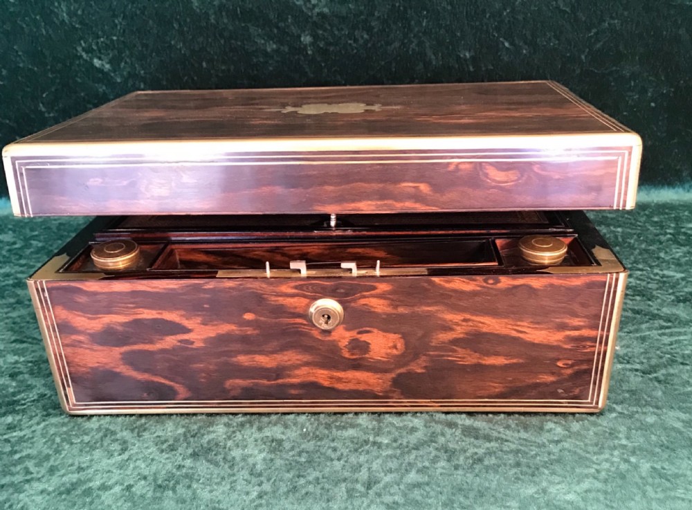 Exceptionally fine Coromandel stationary box, writing box, circa 1890 View III