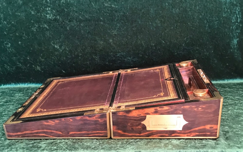 Exceptionally fine Coromandel stationary box, writing box, circa 1890 View X