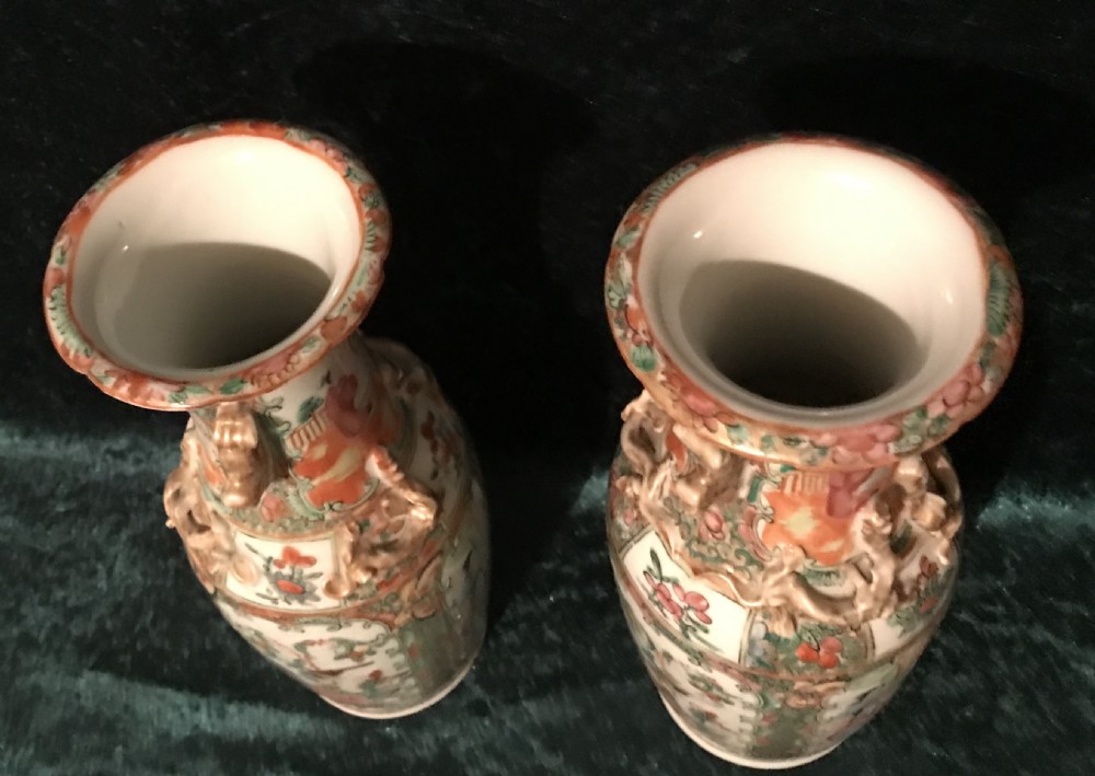 A pair of Canton vases circa 1890 View II