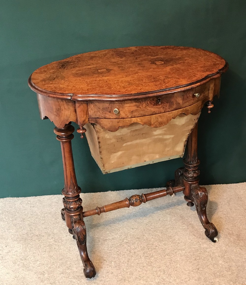 Victorian walnut work, side, tableCirca 1875