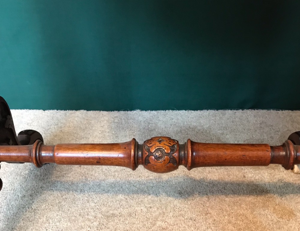 Victorian walnut work, side, tableCirca 1875 View VI