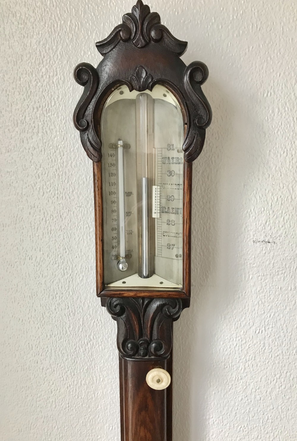 A Good Victorian stick barometer circa 1880 View II