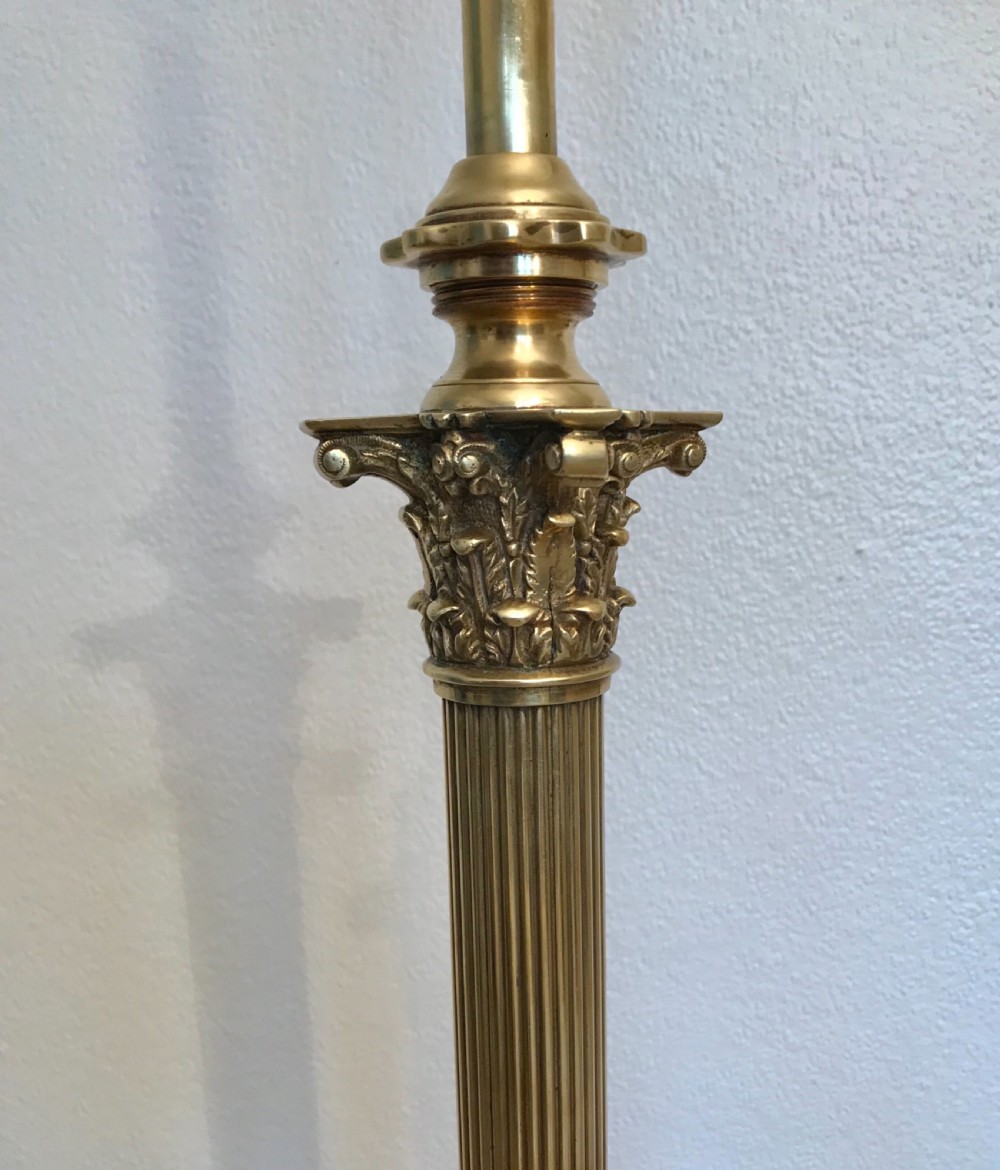 Edwardian  telescopic standard lamp circa 1910 View II