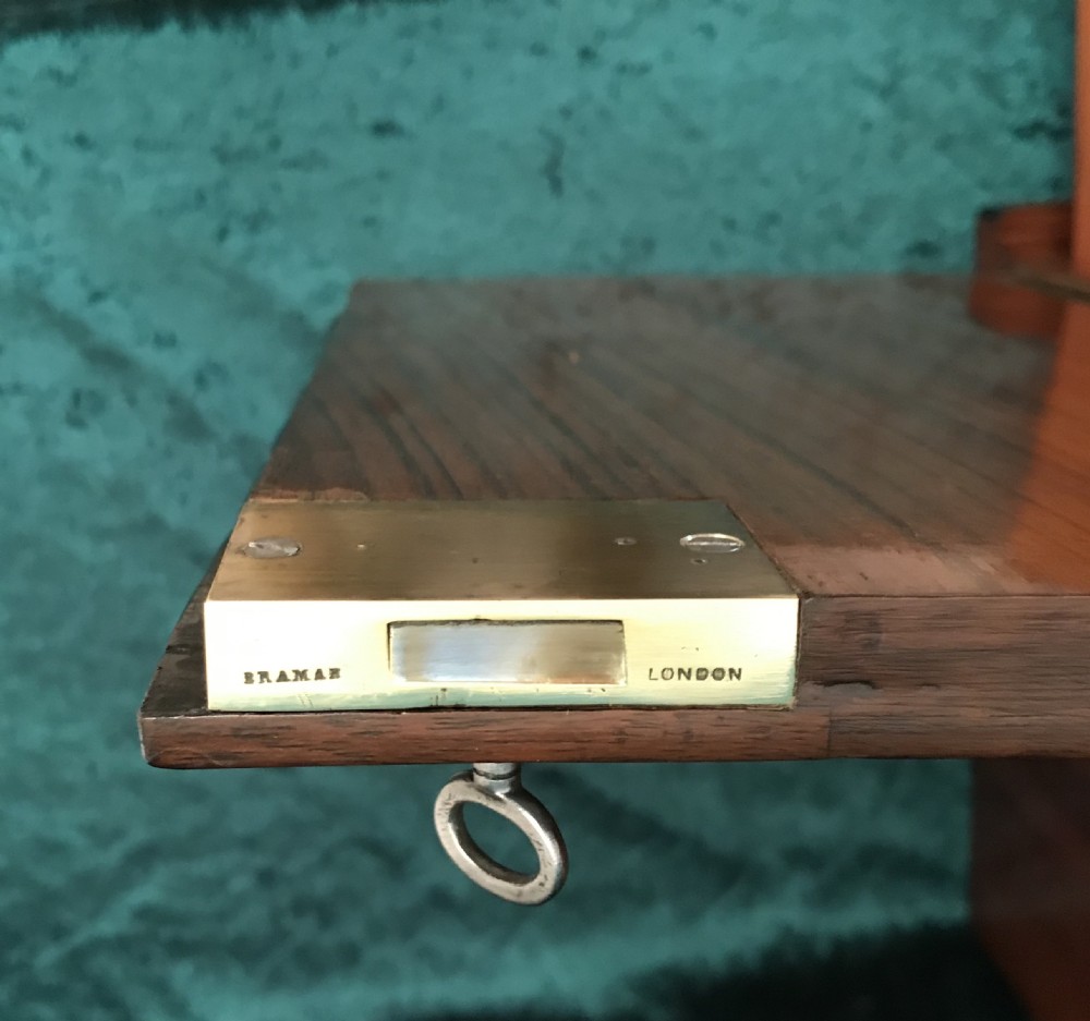 Victorian walnut humidor English circa 1890 View VI