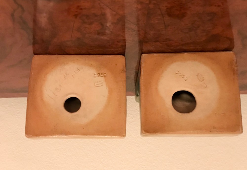Doulton Lambeth owl bookends View IV