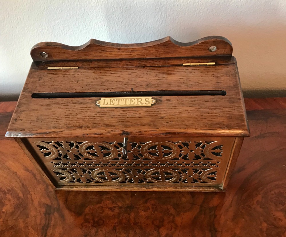 Edwardian country house letterbox circa 1900 View IV