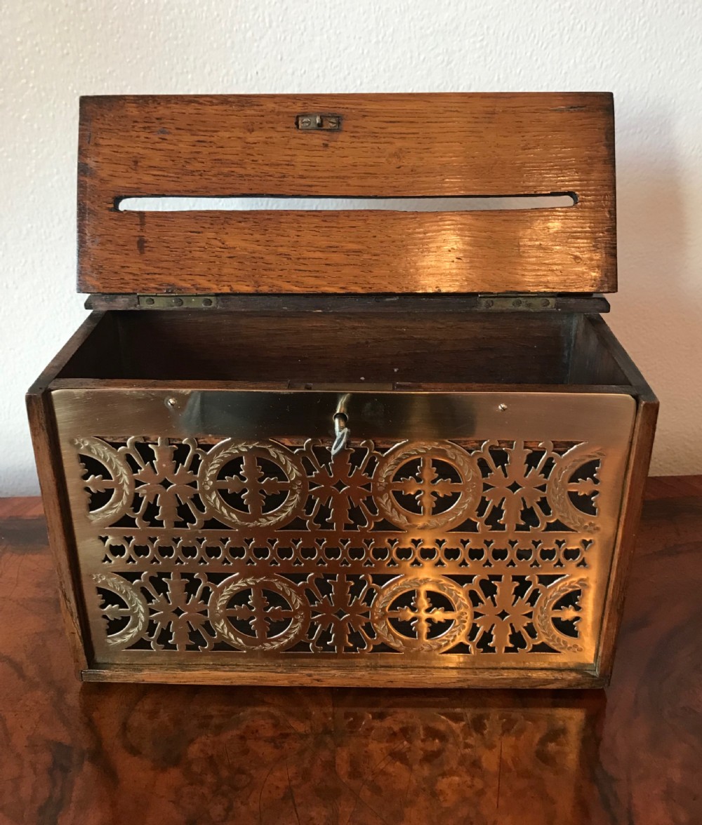 Edwardian country house letterbox circa 1900 View V