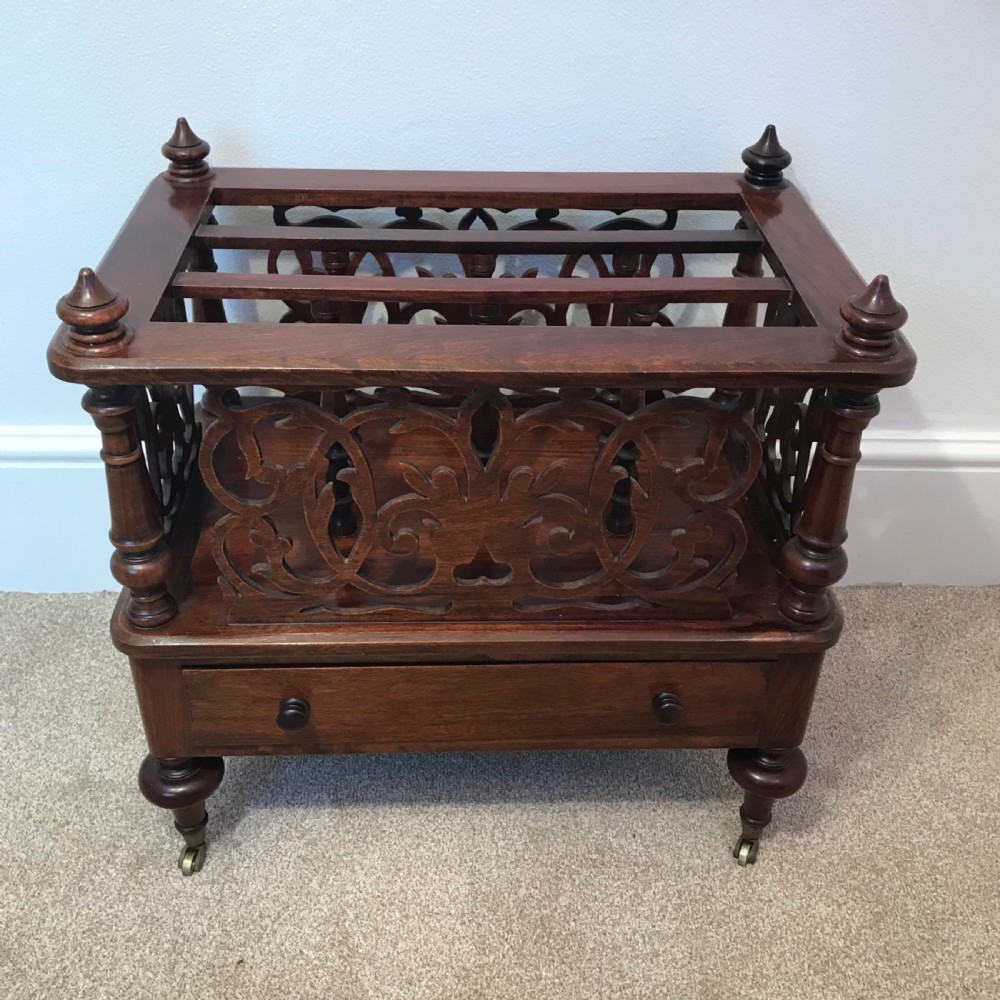 Good quality Victorian Canterbury. Magazine rack. circa 1875 View VI