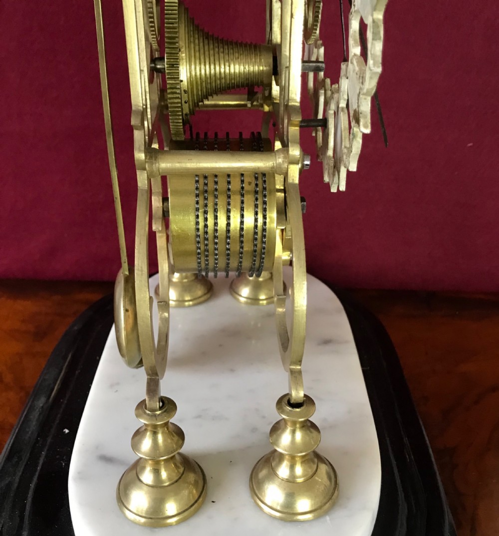 Victorian skeleton clock circa 1880 View V