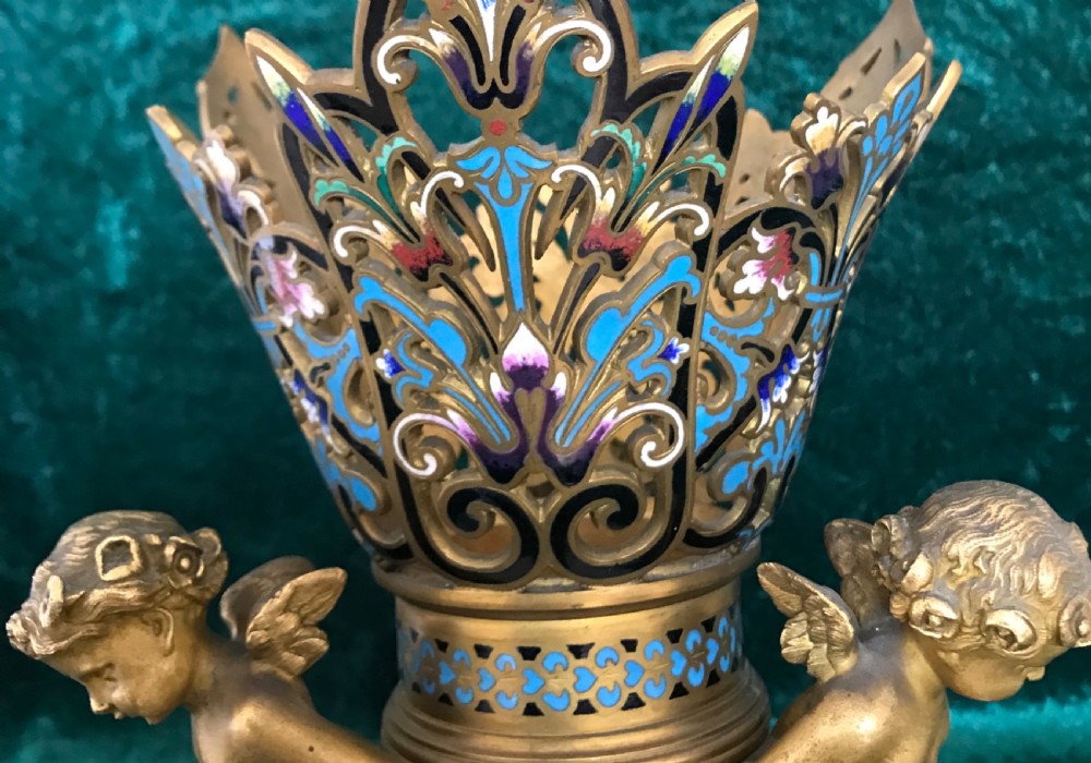 Champleve table centrepiece circa 1880 View VII