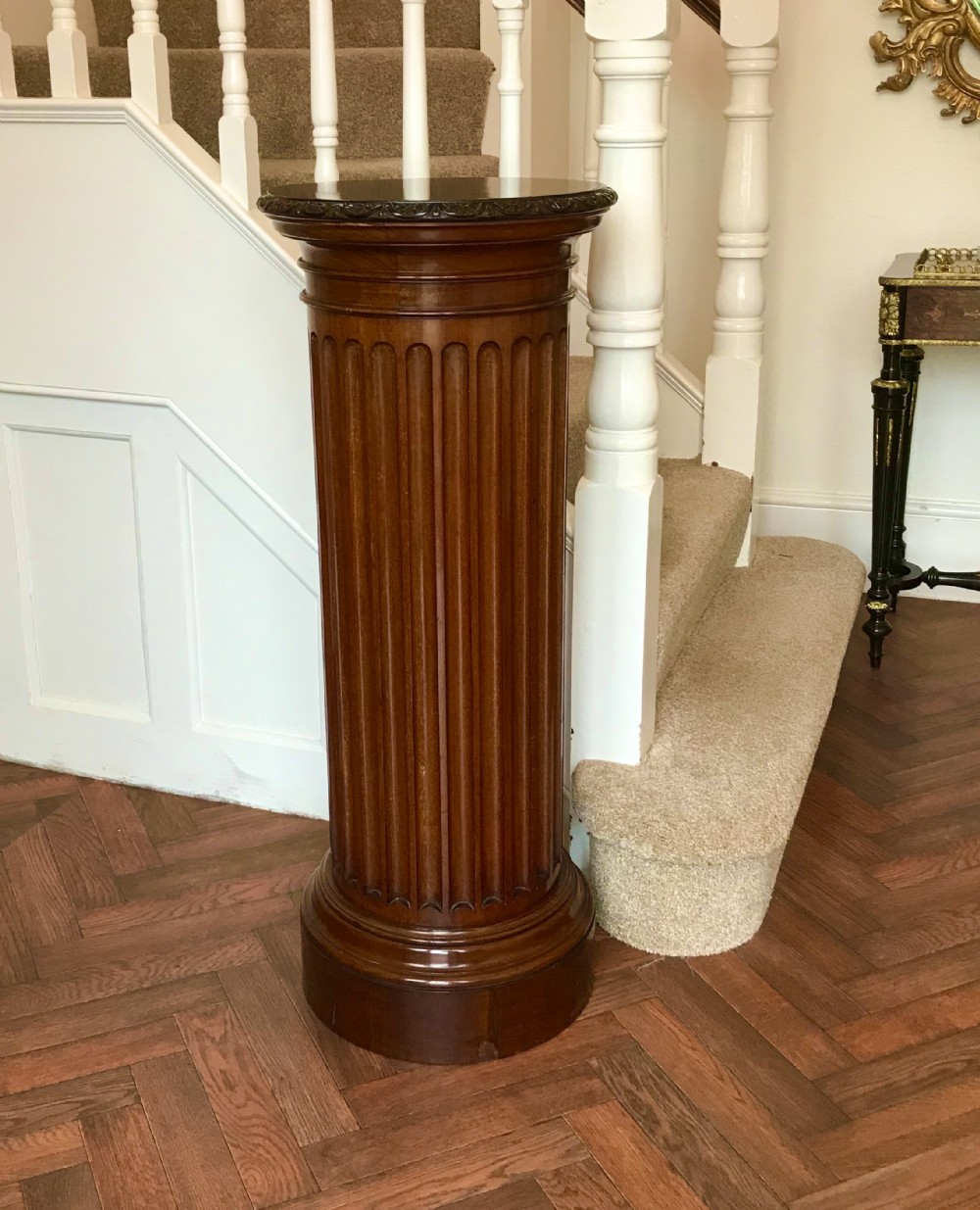 Mahogany pedestal circa 1900