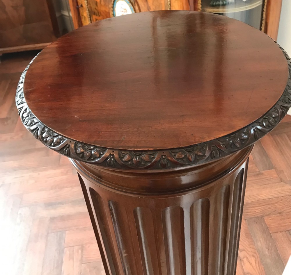 Mahogany pedestal circa 1900 View II